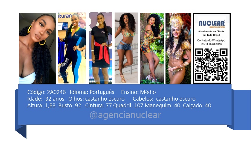 Serviços e casting para Feiras, Eventos, Publicidade, Moda e Ações de marketing. Atendimento em nível Brasil. whatsapp +55 (11) 98420-9016  #feiras #modelos #agenciadeeventos #promotoras #casting #recepcionistasdeeventos #stands #recepcionistadeeventos #promotorasdeeventos #ativacoes #produtoradeeventos #montadoradestands #buffet #agencianuclear #marketingdigital #networkmarketing  #digitalmarketing #socialmediamarketing #marketingonline #onlinemarketing #marketingagency  #marketingstrategy #socialmarketing #influencermarketing #themarketingplanet #inboundmarketing #marketingsocial #marketinginmobiliario #socialmediamarketingtips #instagrammarketing #marketingplan #b2bmarketing 