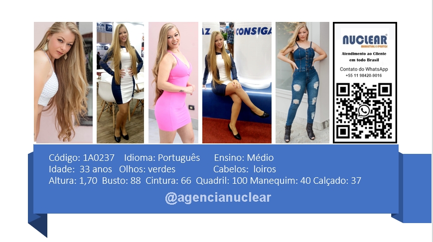 Serviços e casting para Feiras, Eventos, Publicidade, Moda e Ações de marketing. Atendimento em nível Brasil. whatsapp +55 (11) 98420-9016  #feiras #modelos #agenciadeeventos #promotoras #casting #recepcionistasdeeventos #stands #recepcionistadeeventos #promotorasdeeventos #ativacoes #produtoradeeventos #montadoradestands #buffet #agencianuclear #marketingdigital #networkmarketing  #digitalmarketing #socialmediamarketing #marketingonline #onlinemarketing #marketingagency  #marketingstrategy #socialmarketing #influencermarketing #themarketingplanet #inboundmarketing #marketingsocial #marketinginmobiliario #socialmediamarketingtips #instagrammarketing #marketingplan #b2bmarketing 
