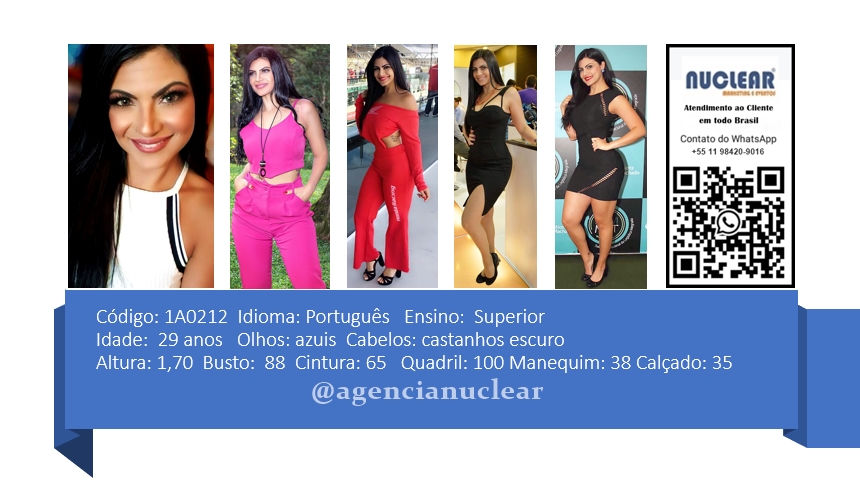 Serviços e casting para Feiras, Eventos, Publicidade, Moda e Ações de marketing. Atendimento em nível Brasil. whatsapp +55 (11) 98420-9016  #feiras #modelos #agenciadeeventos #promotoras #casting #recepcionistasdeeventos #stands #recepcionistadeeventos #promotorasdeeventos #ativacoes #produtoradeeventos #montadoradestands #buffet #agencianuclear #marketingdigital #networkmarketing  #digitalmarketing #socialmediamarketing #marketingonline #onlinemarketing #marketingagency  #marketingstrategy #socialmarketing #influencermarketing #themarketingplanet #inboundmarketing #marketingsocial #marketinginmobiliario #socialmediamarketingtips #instagrammarketing #marketingplan #b2bmarketing 