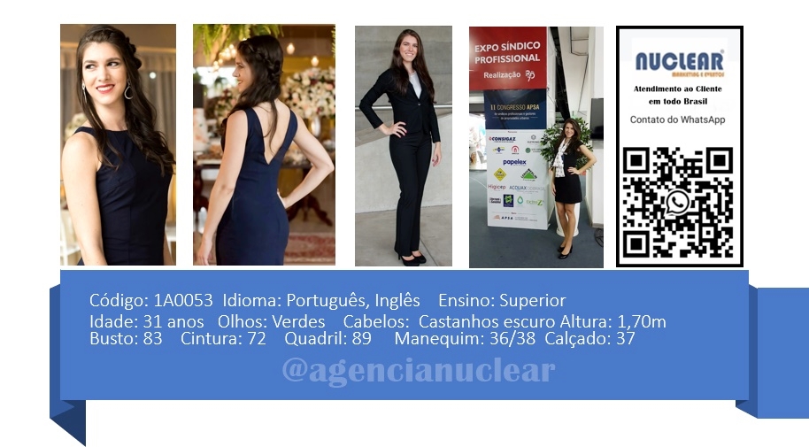 Serviços e casting para Feiras, Eventos, Publicidade, Moda e Ações de marketing. Atendimento em nível Brasil. whatsapp +55 (11) 98420-9016  #feiras #modelos #agenciadeeventos #promotoras #casting #recepcionistasdeeventos #stands #recepcionistadeeventos #promotorasdeeventos #ativacoes #produtoradeeventos #montadoradestands #buffet #agencianuclear #marketingdigital #networkmarketing  #digitalmarketing #socialmediamarketing #marketingonline #onlinemarketing #marketingagency  #marketingstrategy #socialmarketing #influencermarketing #themarketingplanet #inboundmarketing #marketingsocial #marketinginmobiliario #socialmediamarketingtips #instagrammarketing #marketingplan #b2bmarketing 