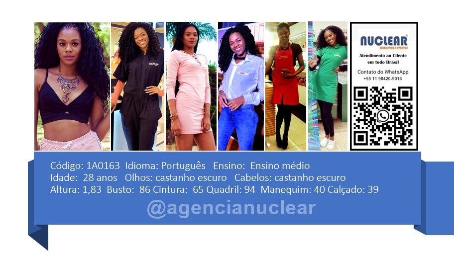 Serviços e casting para Feiras, Eventos, Publicidade, Moda e Ações de marketing. Atendimento em nível Brasil. whatsapp +55 (11) 98420-9016  #feiras #modelos #agenciadeeventos #promotoras #casting #recepcionistasdeeventos #stands #recepcionistadeeventos #promotorasdeeventos #ativacoes #produtoradeeventos #montadoradestands #buffet #agencianuclear #marketingdigital #networkmarketing  #digitalmarketing #socialmediamarketing #marketingonline #onlinemarketing #marketingagency  #marketingstrategy #socialmarketing #influencermarketing #themarketingplanet #inboundmarketing #marketingsocial #marketinginmobiliario #socialmediamarketingtips #instagrammarketing #marketingplan #b2bmarketing 