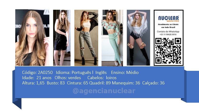Serviços e casting para Feiras, Eventos, Publicidade, Moda e Ações de marketing. Atendimento em nível Brasil. whatsapp +55 (11) 98420-9016  #feiras #modelos #agenciadeeventos #promotoras #casting #recepcionistasdeeventos #stands #recepcionistadeeventos #promotorasdeeventos #ativacoes #produtoradeeventos #montadoradestands #buffet #agencianuclear #marketingdigital #networkmarketing  #digitalmarketing #socialmediamarketing #marketingonline #onlinemarketing #marketingagency  #marketingstrategy #socialmarketing #influencermarketing #themarketingplanet #inboundmarketing #marketingsocial #marketinginmobiliario #socialmediamarketingtips #instagrammarketing #marketingplan #b2bmarketing 