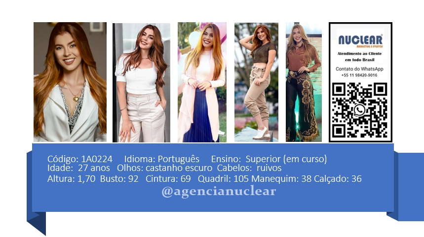 Serviços e casting para Feiras, Eventos, Publicidade, Moda e Ações de marketing. Atendimento em nível Brasil. whatsapp +55 (11) 98420-9016  #feiras #modelos #agenciadeeventos #promotoras #casting #recepcionistasdeeventos #stands #recepcionistadeeventos #promotorasdeeventos #ativacoes #produtoradeeventos #montadoradestands #buffet #agencianuclear #marketingdigital #networkmarketing  #digitalmarketing #socialmediamarketing #marketingonline #onlinemarketing #marketingagency  #marketingstrategy #socialmarketing #influencermarketing #themarketingplanet #inboundmarketing #marketingsocial #marketinginmobiliario #socialmediamarketingtips #instagrammarketing #marketingplan #b2bmarketing 