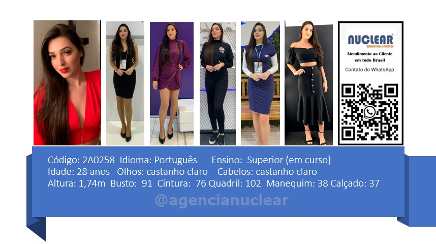 Serviços e casting para Feiras, Eventos, Publicidade, Moda e Ações de marketing. Atendimento em nível Brasil. whatsapp +55 (11) 98420-9016  #feiras #modelos #agenciadeeventos #promotoras #casting #recepcionistasdeeventos #stands #recepcionistadeeventos #promotorasdeeventos #ativacoes #produtoradeeventos #montadoradestands #buffet #agencianuclear #marketingdigital #networkmarketing  #digitalmarketing #socialmediamarketing #marketingonline #onlinemarketing #marketingagency  #marketingstrategy #socialmarketing #influencermarketing #themarketingplanet #inboundmarketing #marketingsocial #marketinginmobiliario #socialmediamarketingtips #instagrammarketing #marketingplan #b2bmarketing 