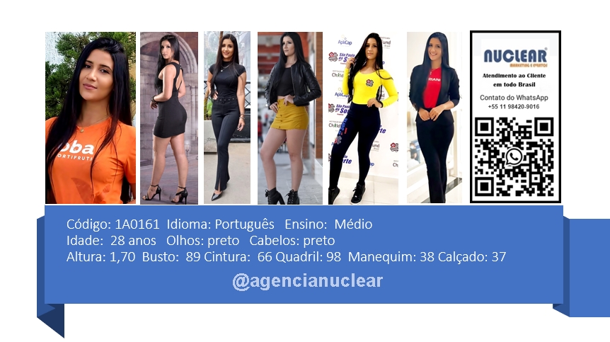 Serviços e casting para Feiras, Eventos, Publicidade, Moda e Ações de marketing. Atendimento em nível Brasil. whatsapp +55 (11) 98420-9016  #feiras #modelos #agenciadeeventos #promotoras #casting #recepcionistasdeeventos #stands #recepcionistadeeventos #promotorasdeeventos #ativacoes #produtoradeeventos #montadoradestands #buffet #agencianuclear #marketingdigital #networkmarketing  #digitalmarketing #socialmediamarketing #marketingonline #onlinemarketing #marketingagency  #marketingstrategy #socialmarketing #influencermarketing #themarketingplanet #inboundmarketing #marketingsocial #marketinginmobiliario #socialmediamarketingtips #instagrammarketing #marketingplan #b2bmarketing 